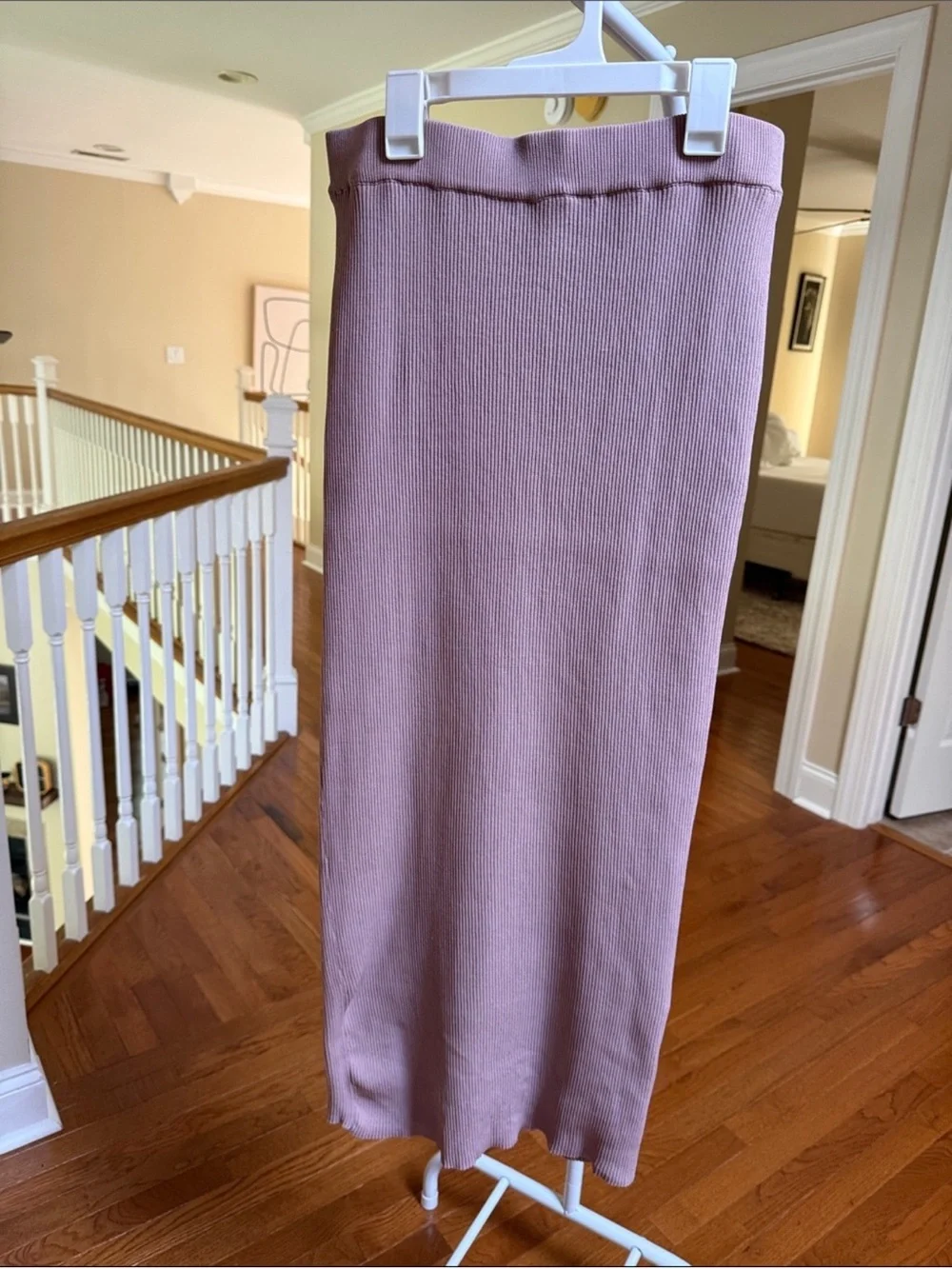 ZARA ribbed knit elastic waist skirt